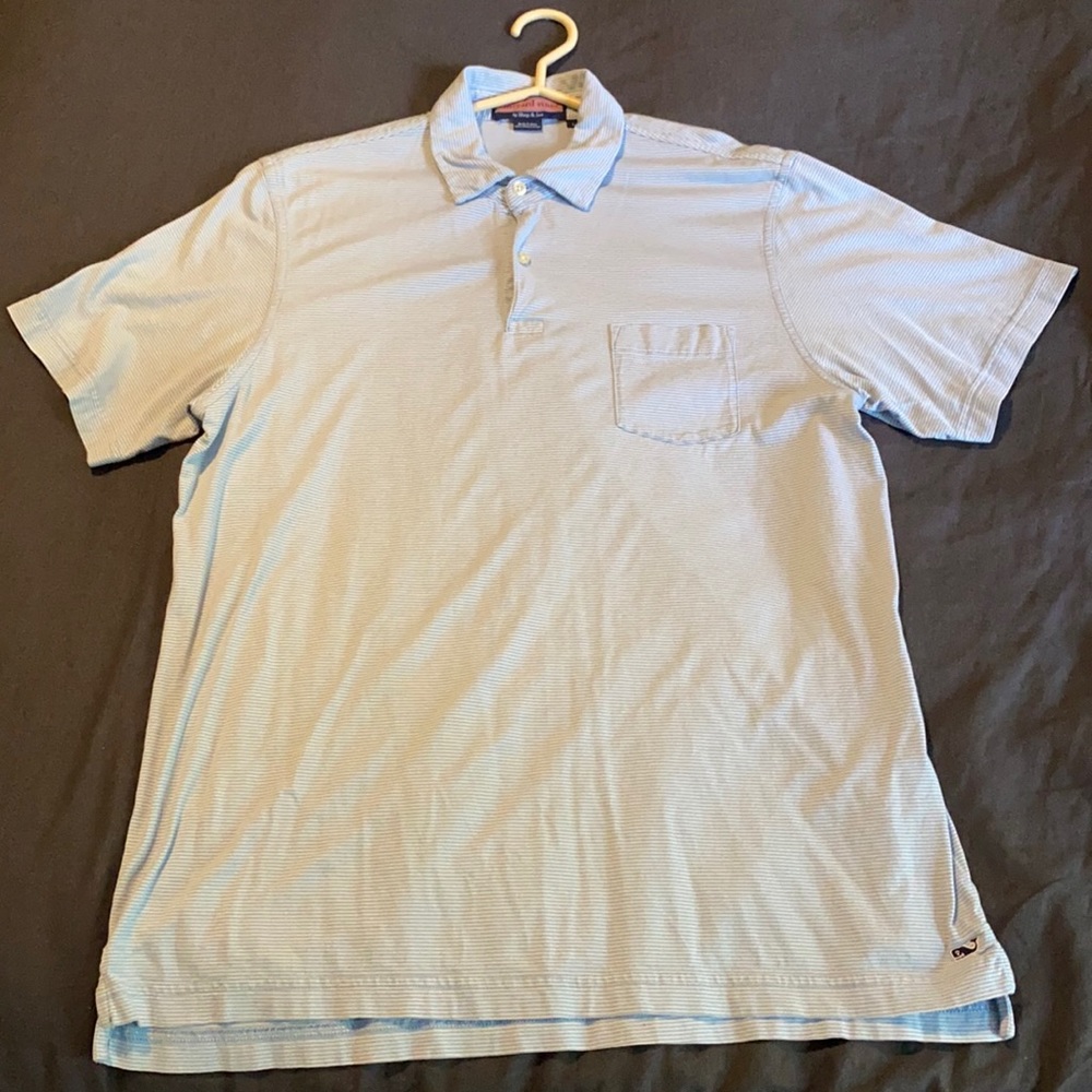 Vineyard Vines Men’s sz. Large Polo - light blue